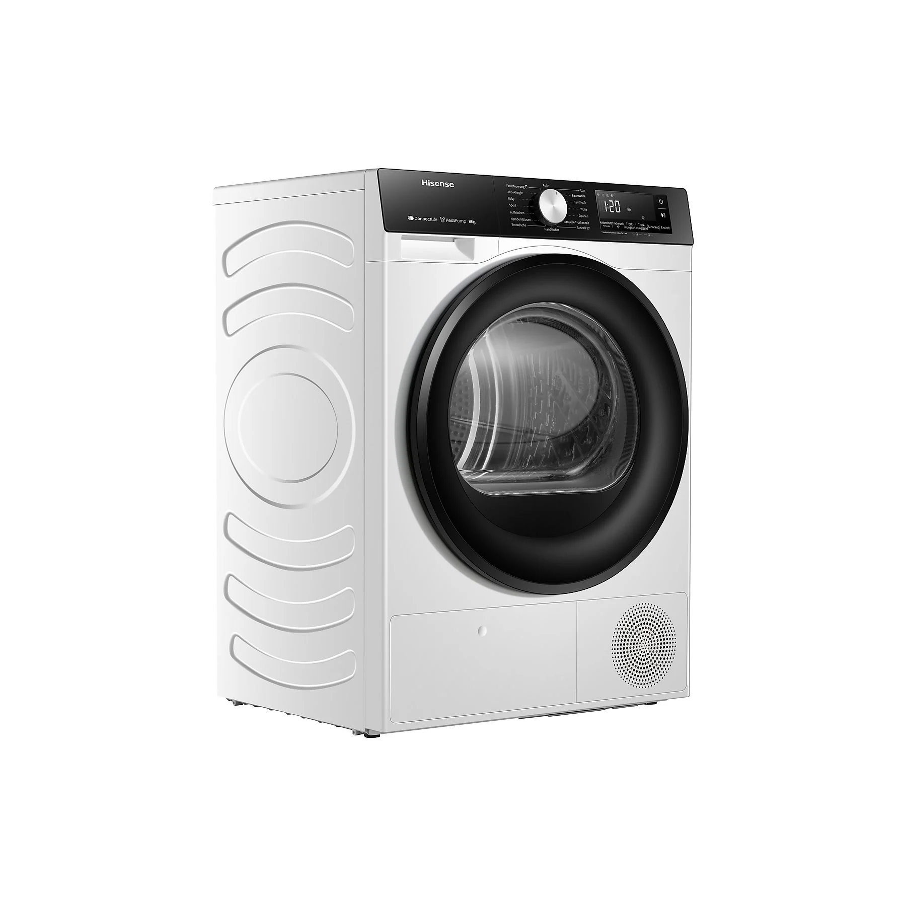 Asciugatrice a pompa di calore HISENSE DH3S802BW3 (8 kg, bianco) - immagine 4